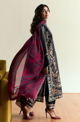 Zarashahjhan - Winter 3PC Dhanak Embroidered Suit - SS0507